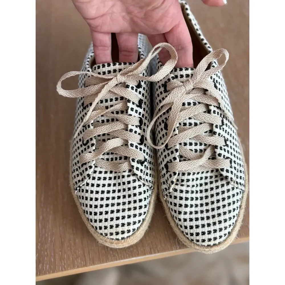 Silma Ferreira Brazil Made Cloth Platform Espasdrille Sneakers Size 7
